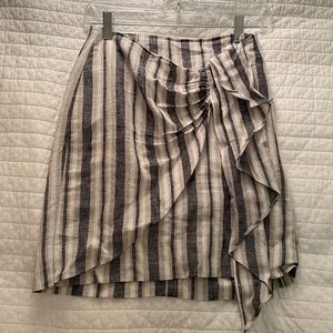 Intermix draped mini skirt